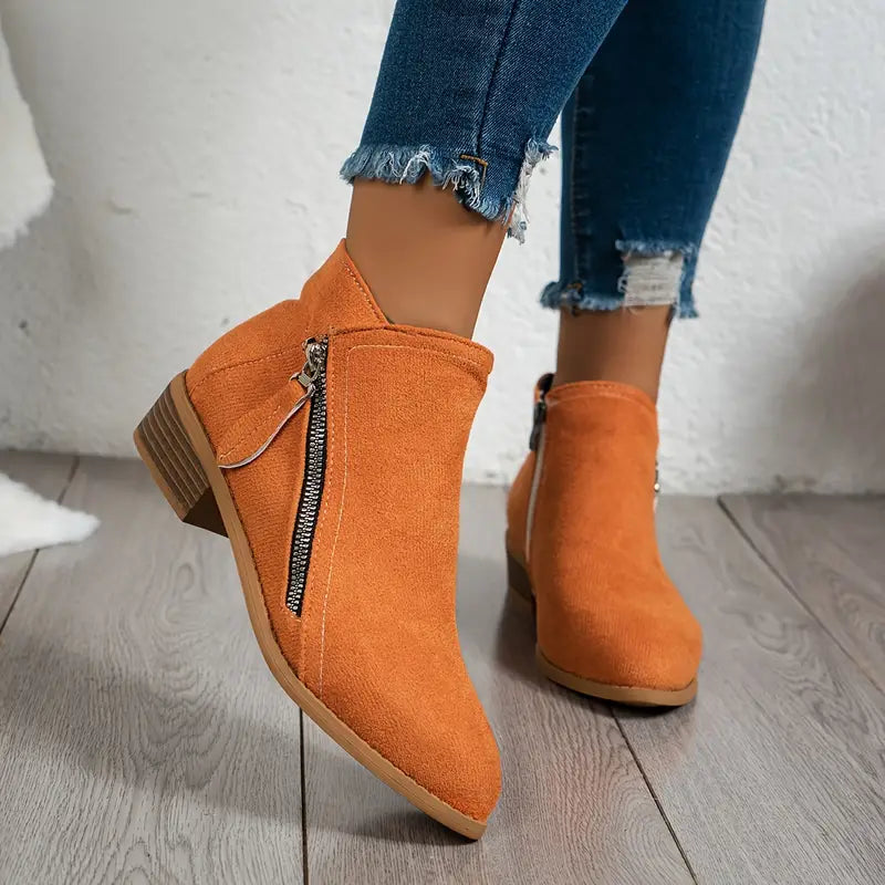 Sommerfeld™ | Stylische Wildlederstiefel mit Absatz