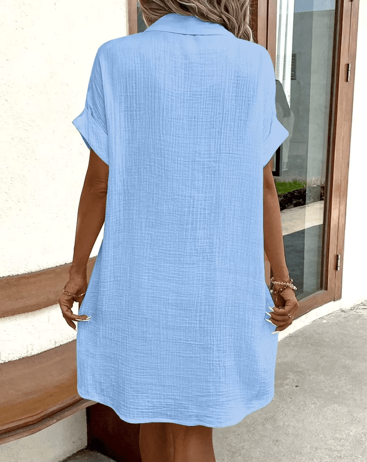 Luz™ - Komfortables Hemdkleid mit Knopfdetails