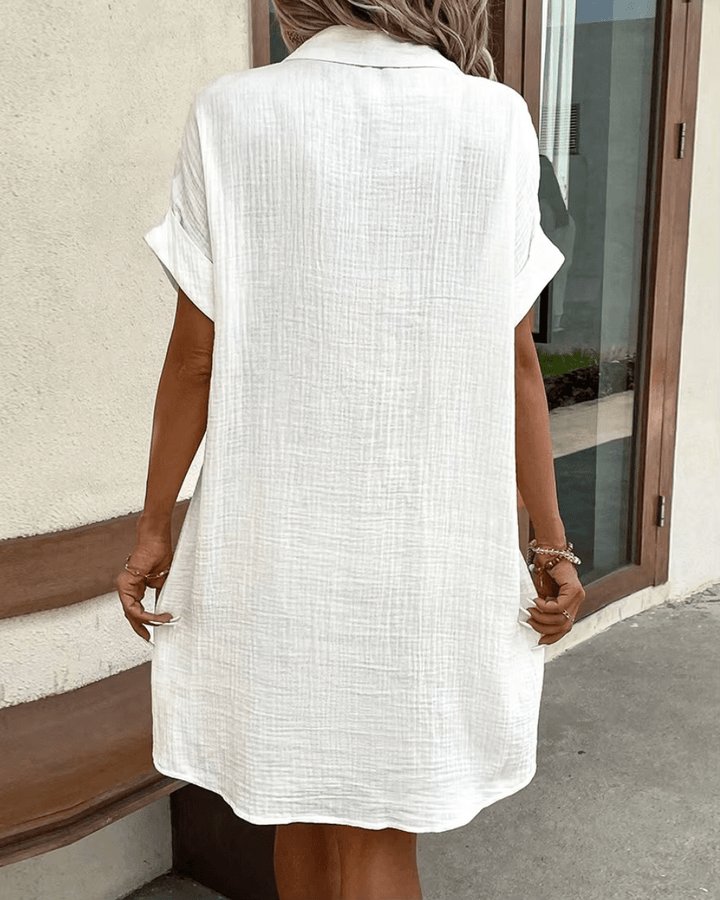 Luz™ - Komfortables Hemdkleid mit Knopfdetails
