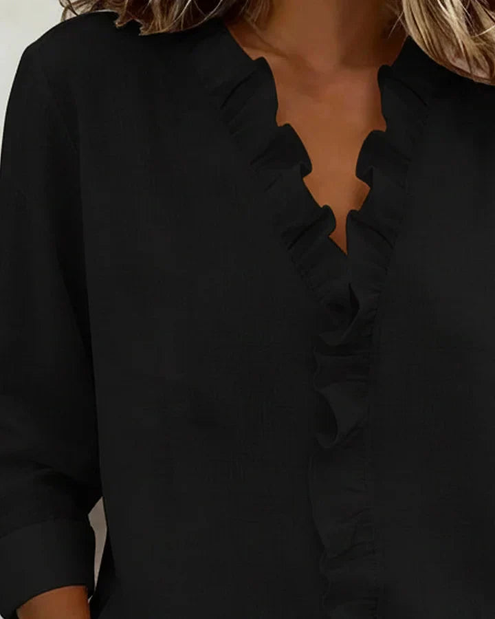 Beatrice | Elegante V-Ausschnitt Bluse