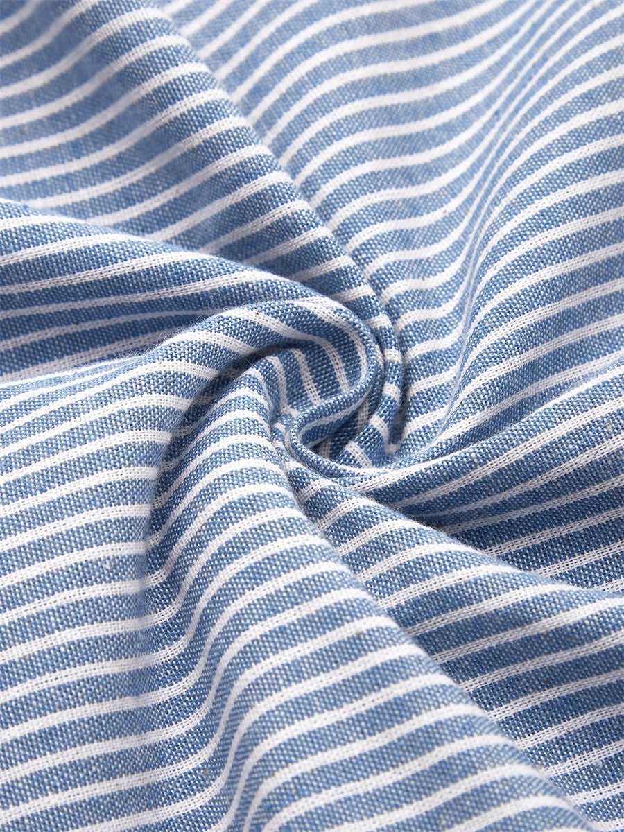 Aquelle™ - Stilvolles Midikleid mit maritimem Streifenmuster