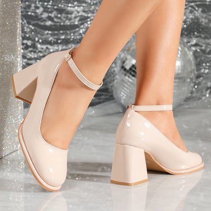 Sommerfeld™ | Patent Leather Strappy Pumps