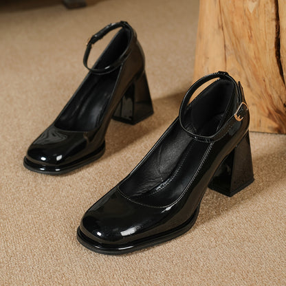 Sommerfeld™ | Patent Leather Strappy Pumps