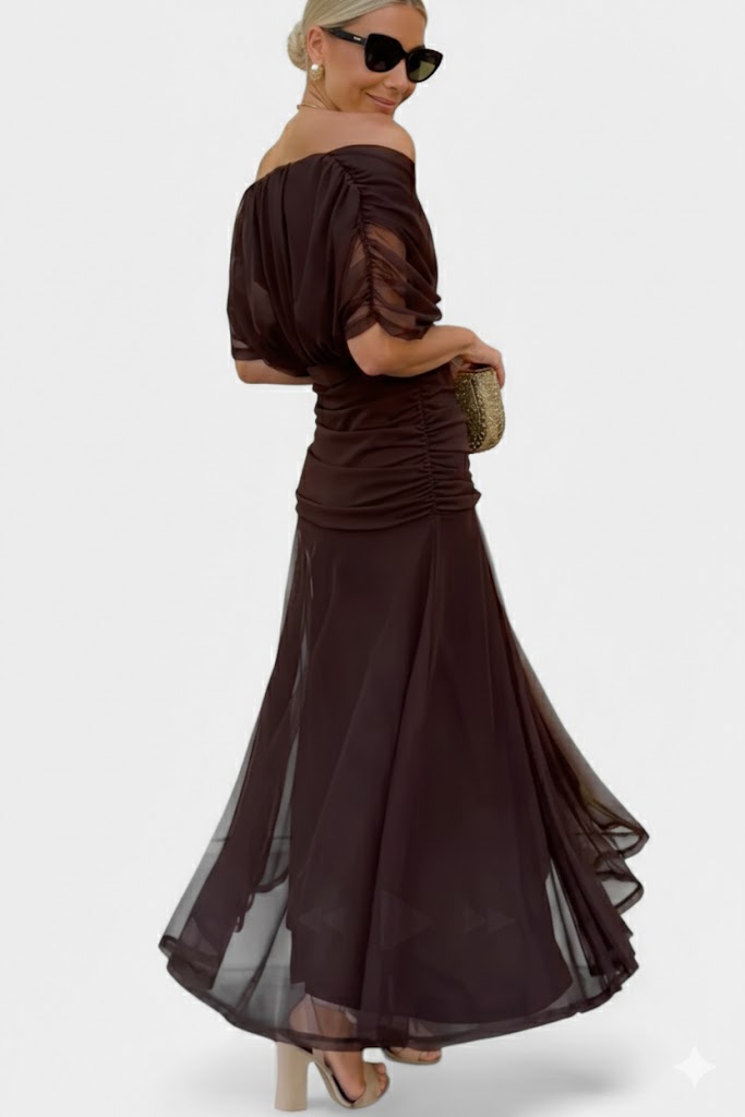 Velora™ | Langes V-Ausschnitt Floral Kleid