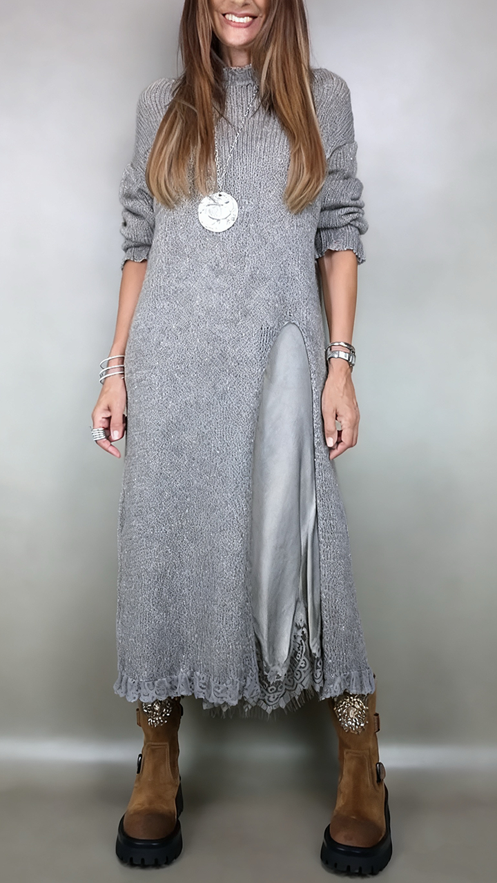 Artone™ - Stilvolles Zweiteiliges Set: Langer Pullover mit passendem Kleid