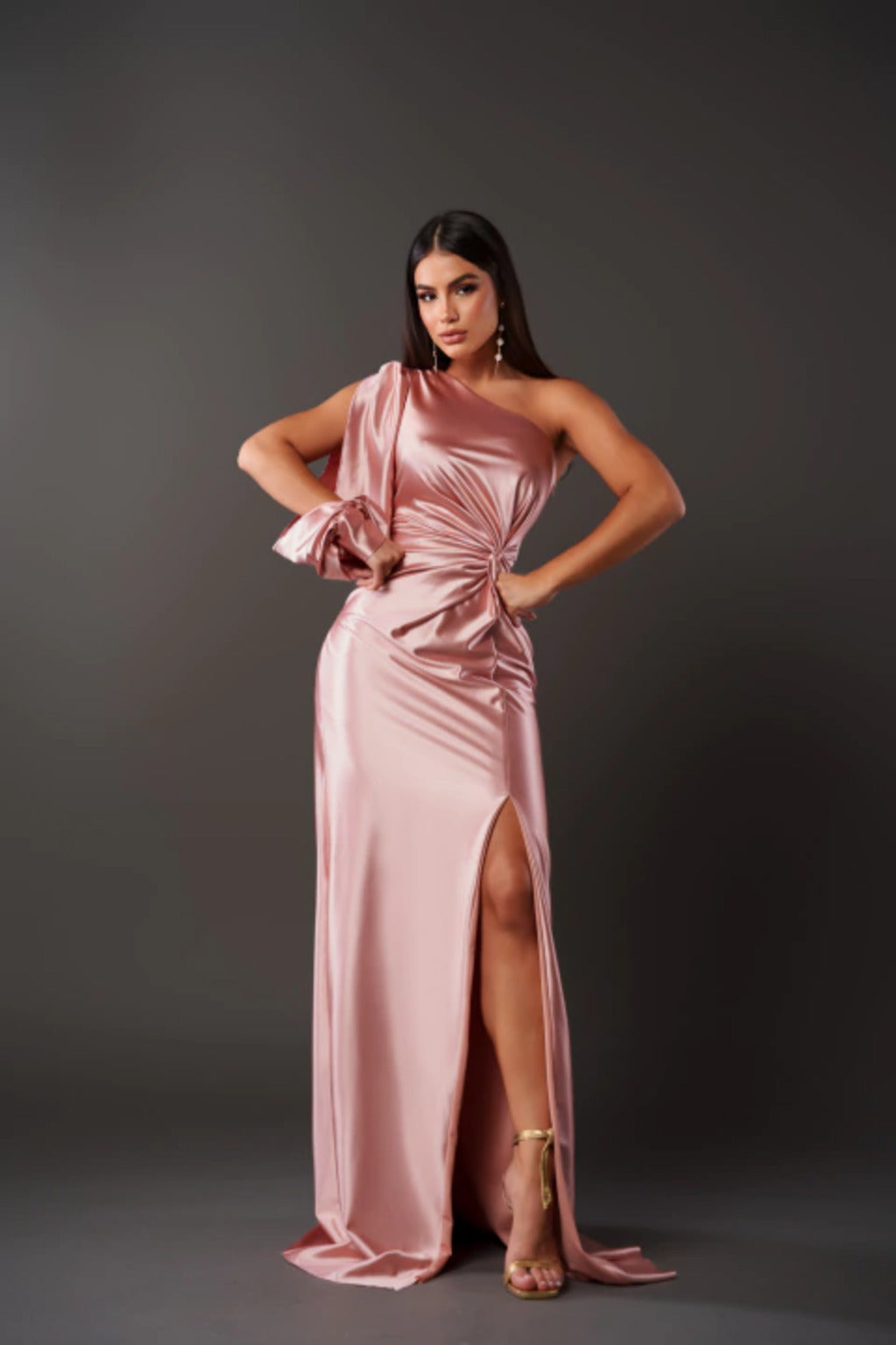 Dorie™ - Asymmetrisches Kleid mit Langen Schlitz