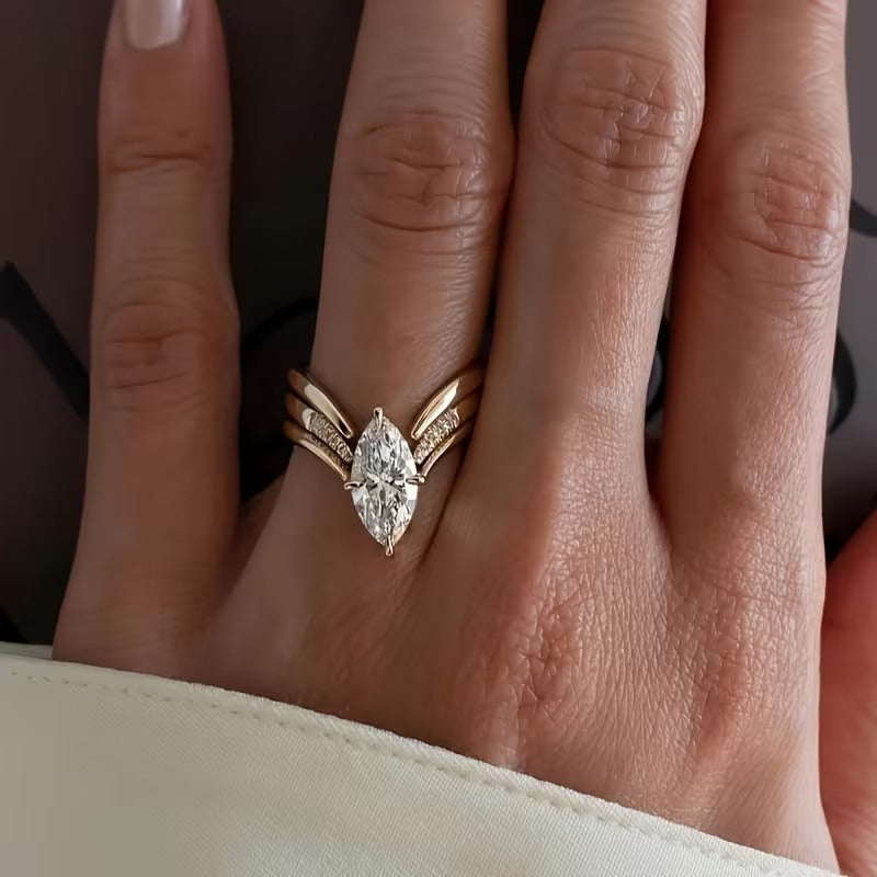 Eleganter Tropfenring zur Unterstützung von Brustkrebs – Jetzt 1+1 gratis!