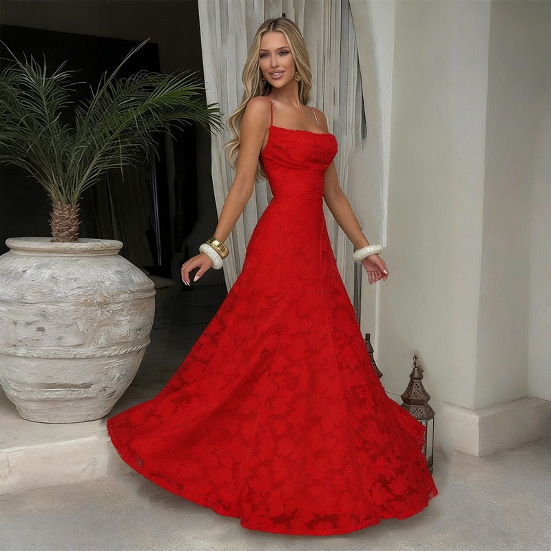SOFIA | Elegantes Spitzen-Maxi-Kleid