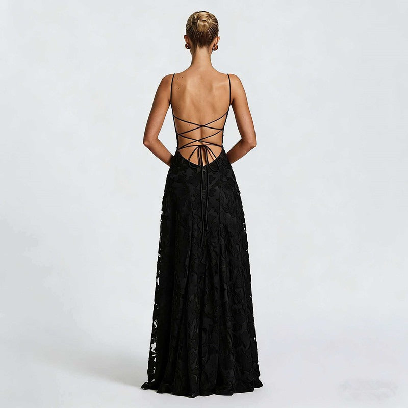 SOFIA | Elegantes Spitzen-Maxi-Kleid