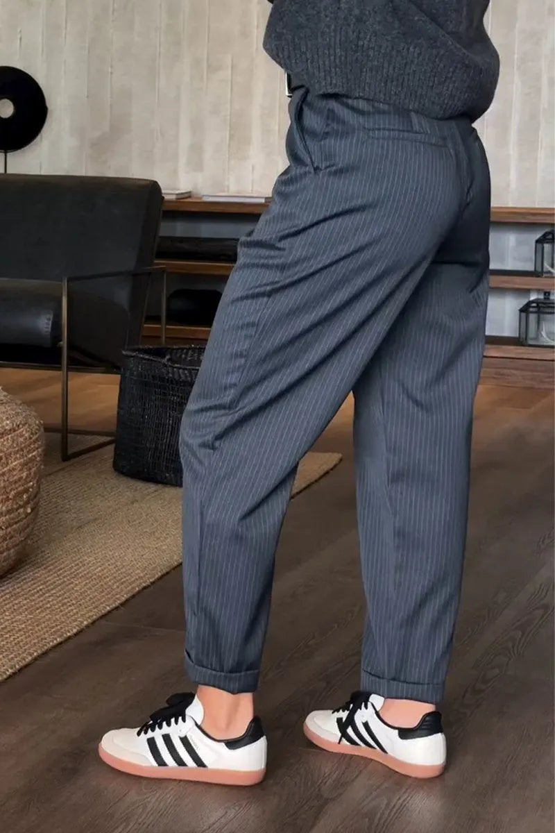 Sommerfeld | Elegante, Figurbetonende Hose mit Streifen