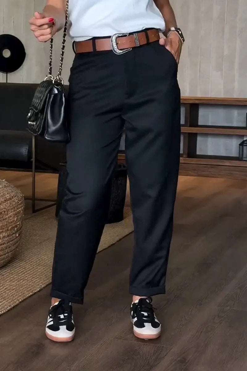 Sommerfeld | Elegante, Figurbetonende Hose mit Streifen