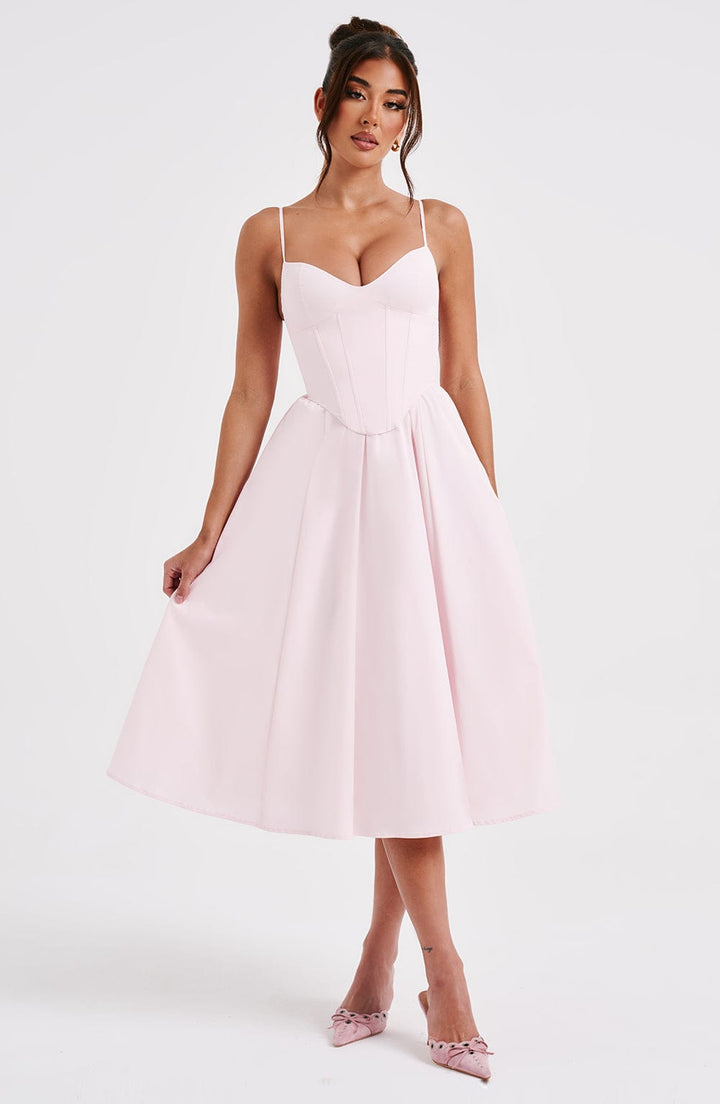 MAILEEN | Elegantes Midi-Kleid im Korsett-Stil