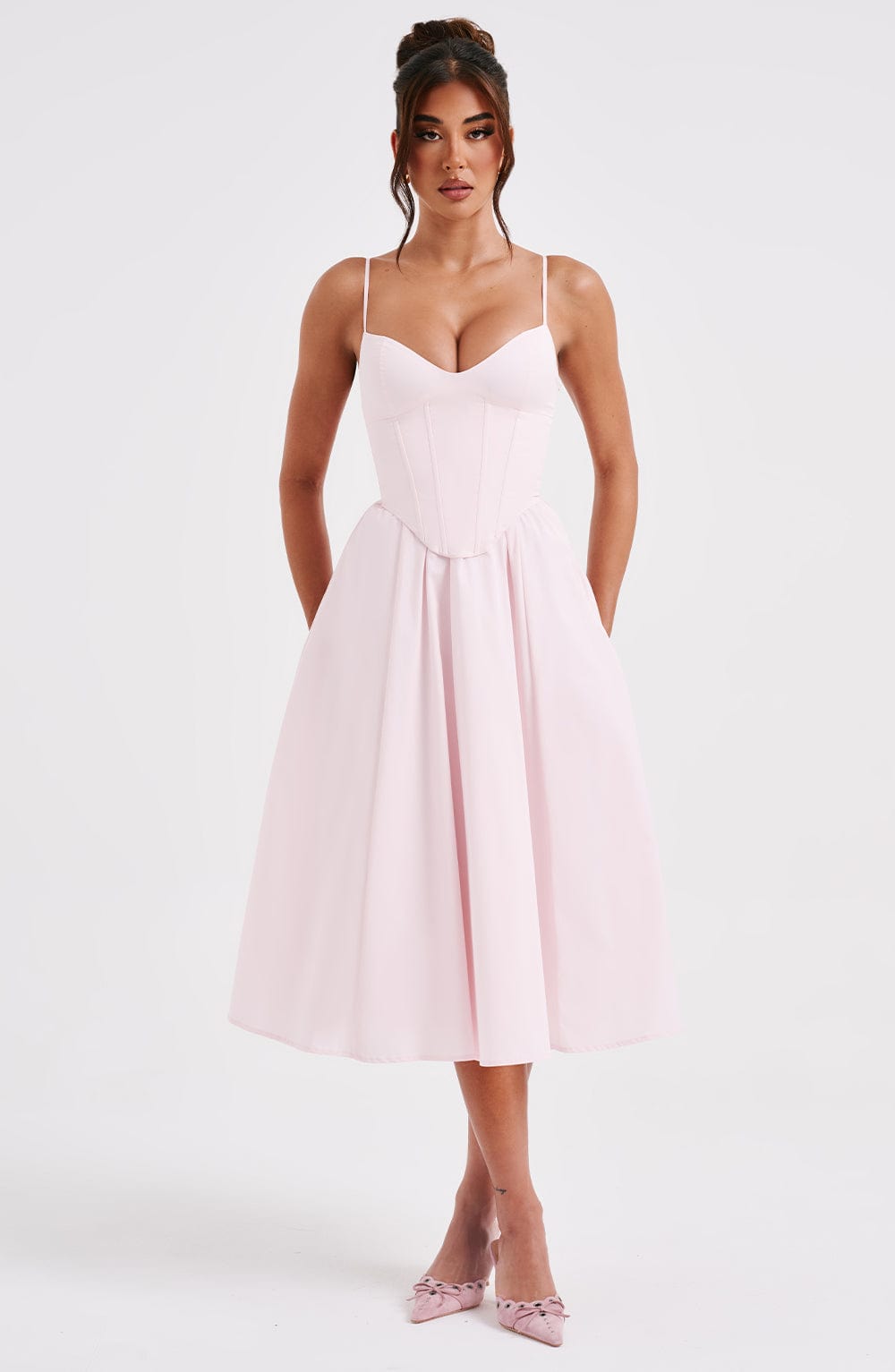 MAILEEN | Elegantes Midi-Kleid im Korsett-Stil