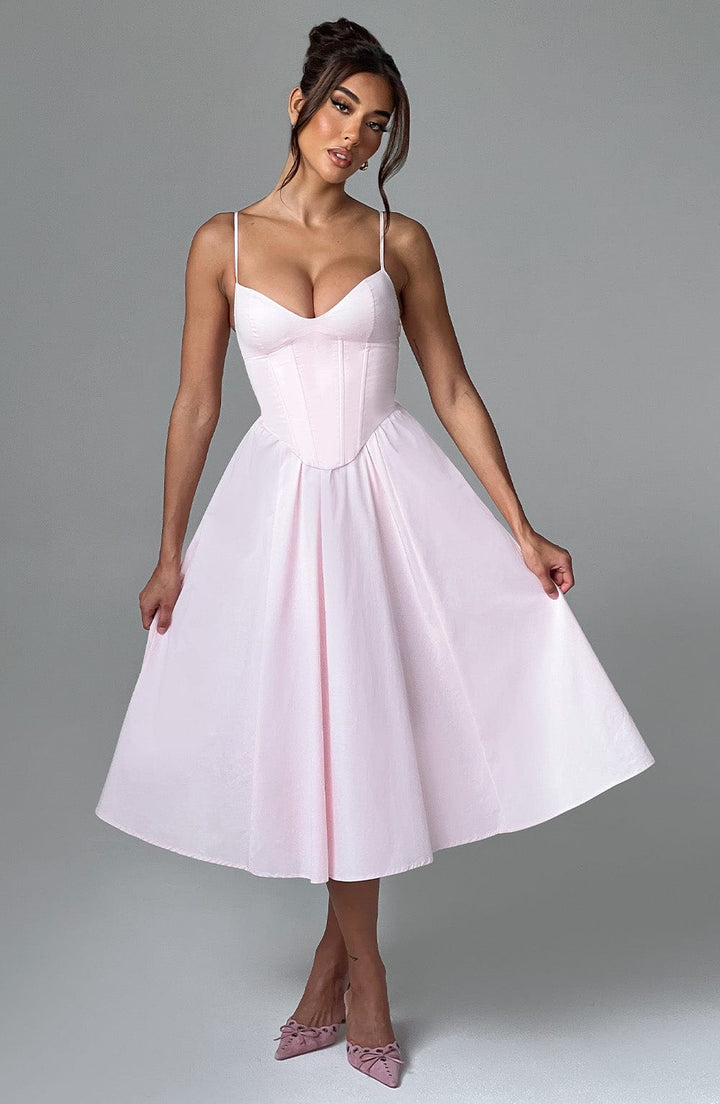 MAILEEN | Elegantes Midi-Kleid im Korsett-Stil