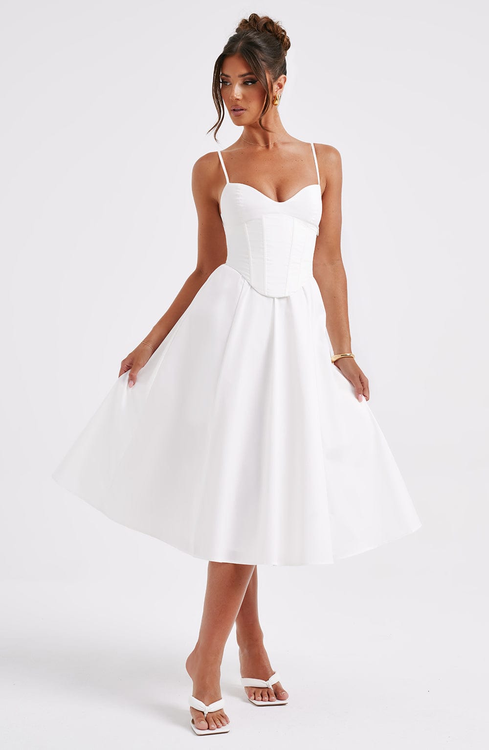 MAILEEN | Elegantes Midi-Kleid im Korsett-Stil