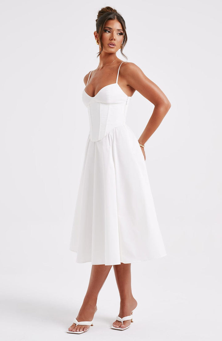 MAILEEN | Elegantes Midi-Kleid im Korsett-Stil