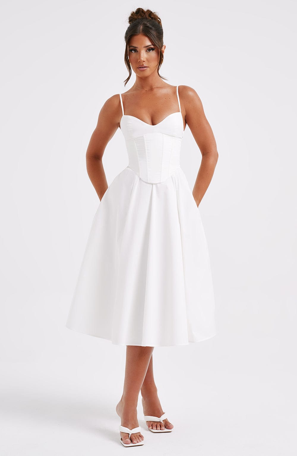 MAILEEN | Elegantes Midi-Kleid im Korsett-Stil