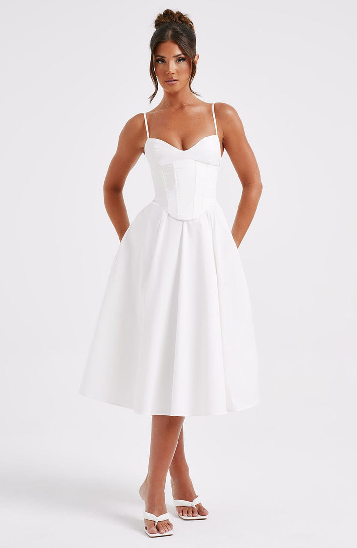 MAILEEN | Elegantes Midi-Kleid im Korsett-Stil