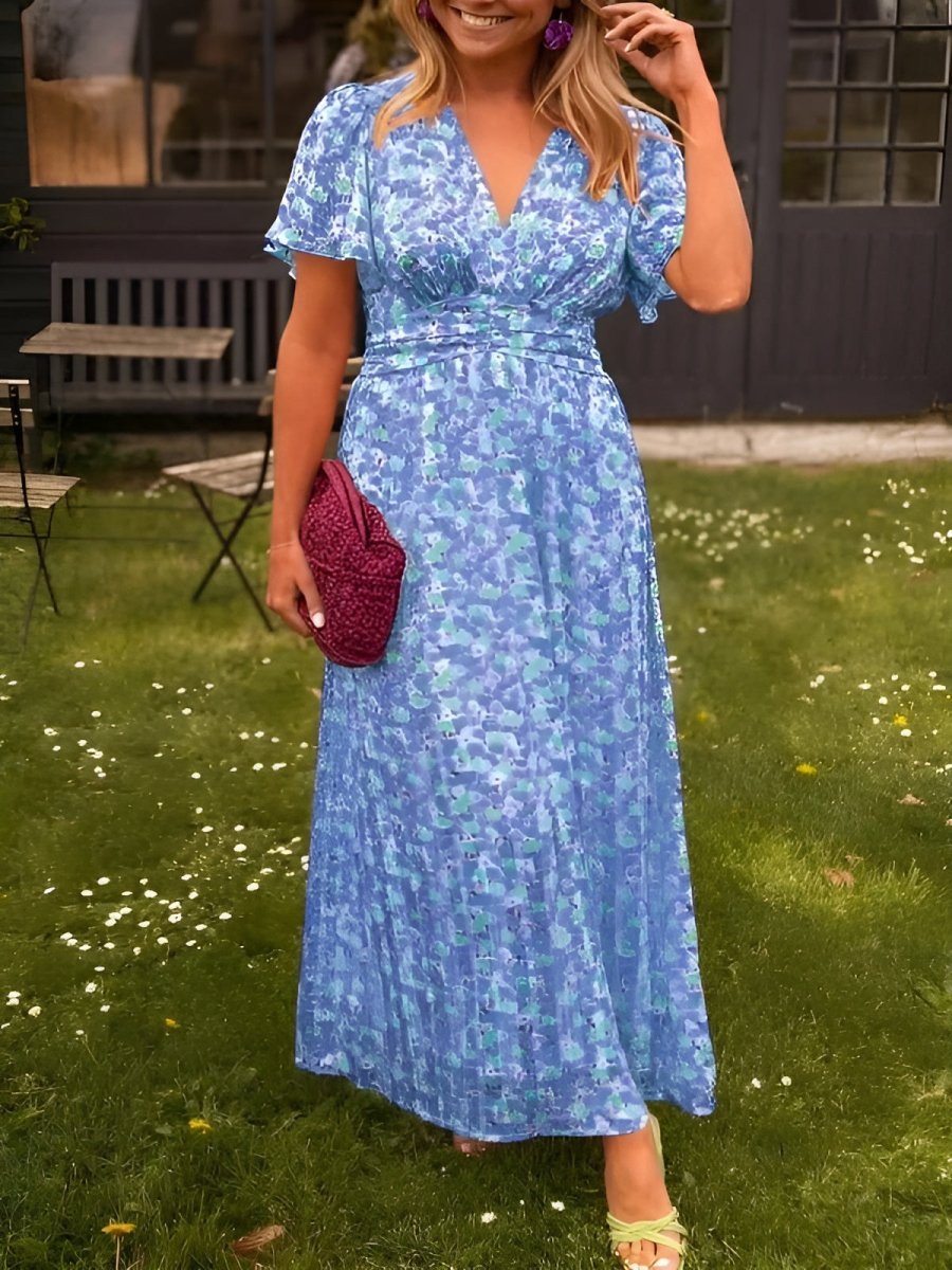 Erika™ - Elegantes und Bequemes Blumenkleid