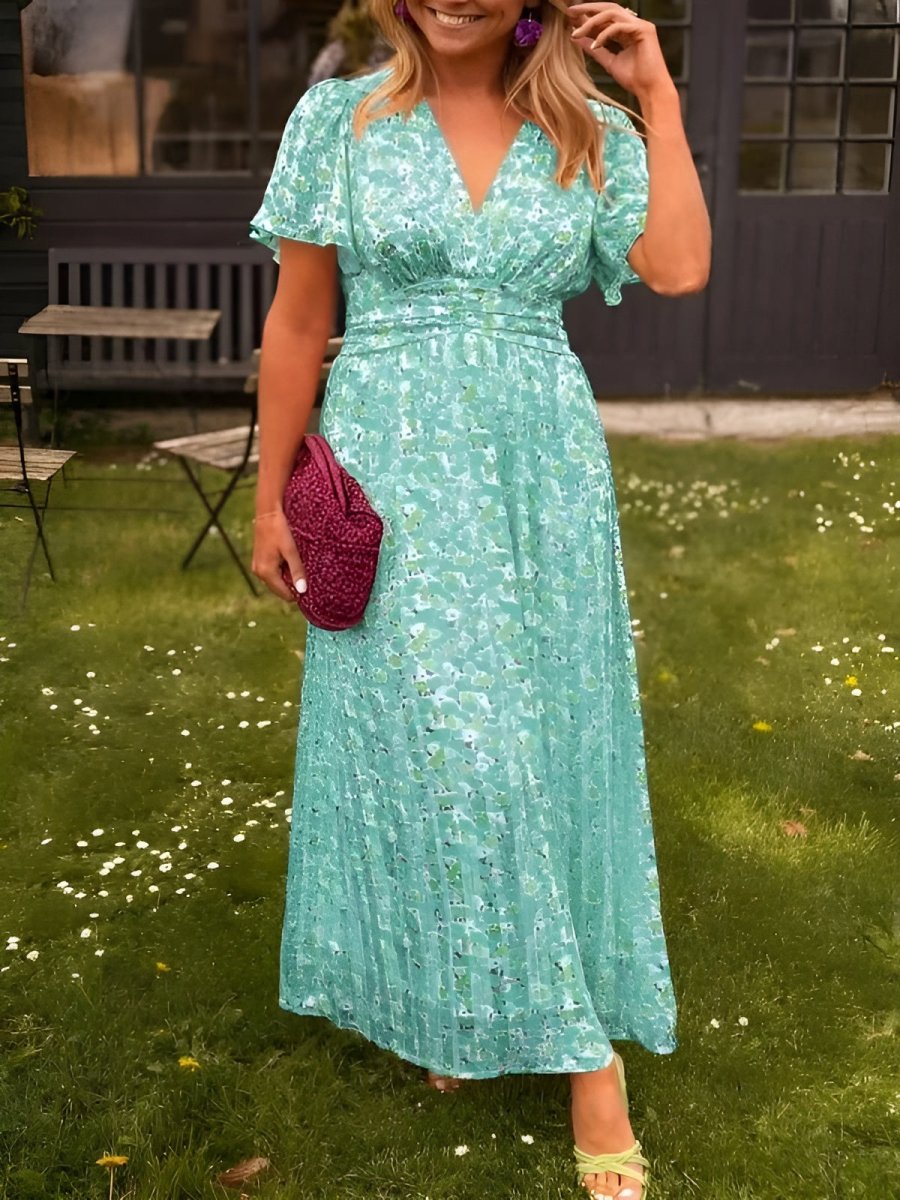 Erika™ - Elegantes und Bequemes Blumenkleid