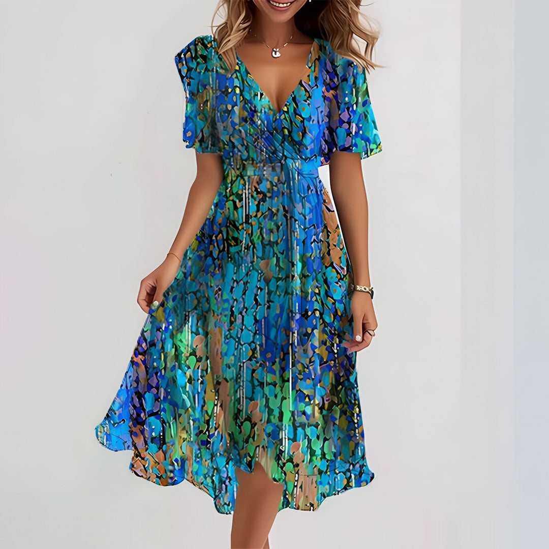 Seraya™ – Elegantes, luftiges Kleid mit taillenbedeckendem Design