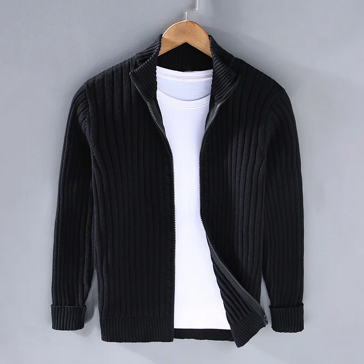 Ruben™ | Legere Zip-Up Strickjacke