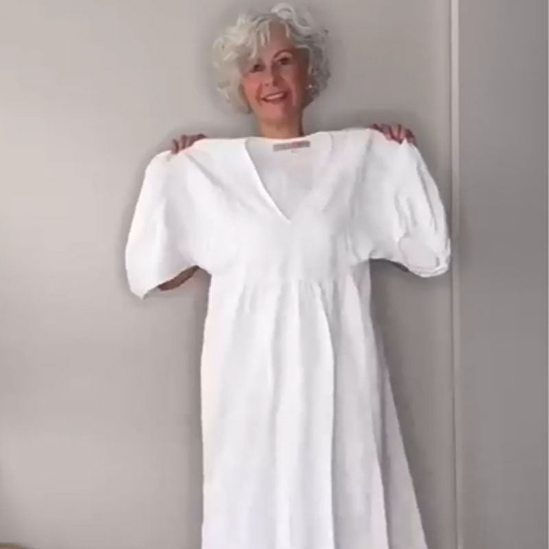 Willia™ – Elegantes V-Ausschnitt-Kleid für ultimativen Komfort