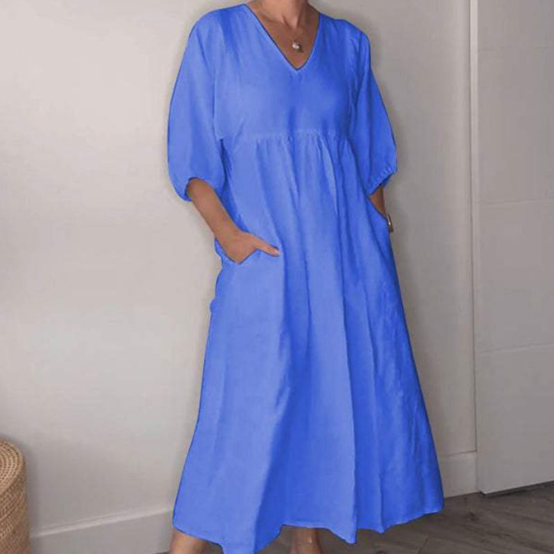 Willia™ – Elegantes V-Ausschnitt-Kleid für ultimativen Komfort