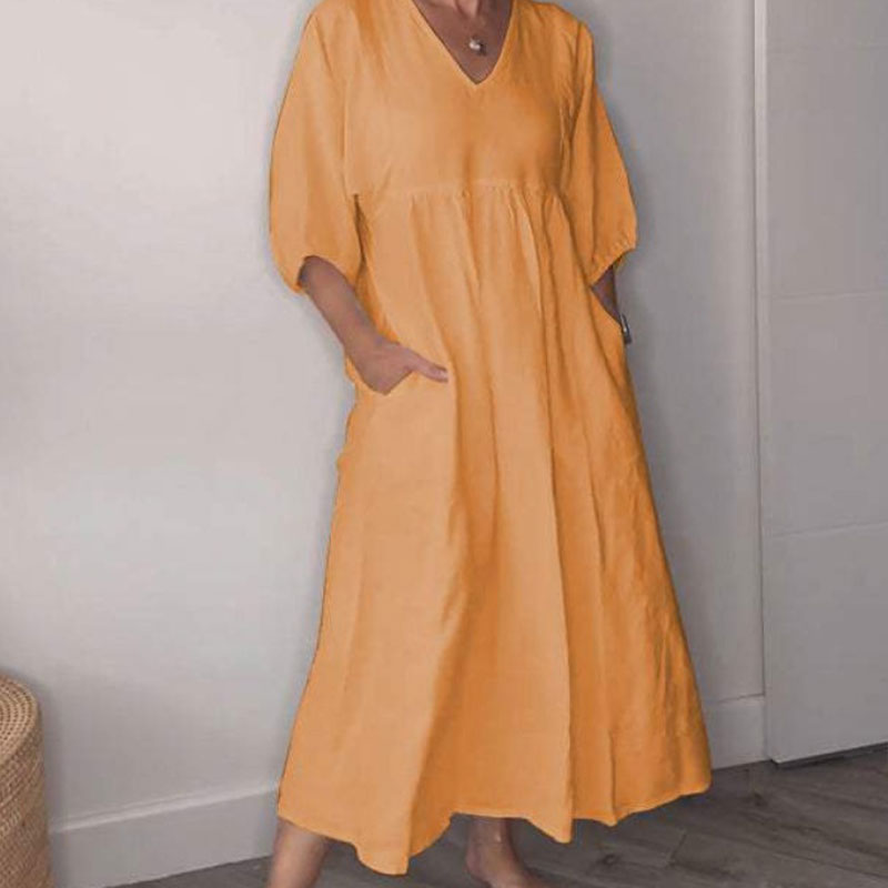 Willia™ – Elegantes V-Ausschnitt-Kleid für ultimativen Komfort