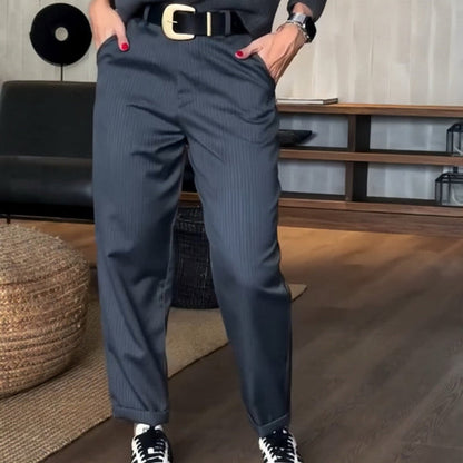 Sommerfeld | Elegante, Figurbetonende Hose mit Streifen