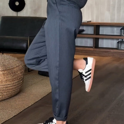 Sommerfeld | Elegante, Figurbetonende Hose mit Streifen