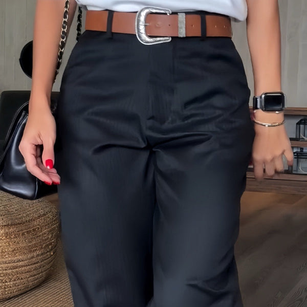 Sommerfeld | Elegante, Figurbetonende Hose mit Streifen
