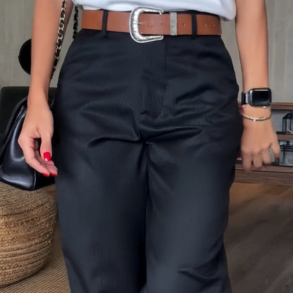 Sommerfeld | Elegante, Figurbetonende Hose mit Streifen