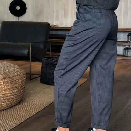 Sommerfeld | Elegante, Figurbetonende Hose mit Streifen