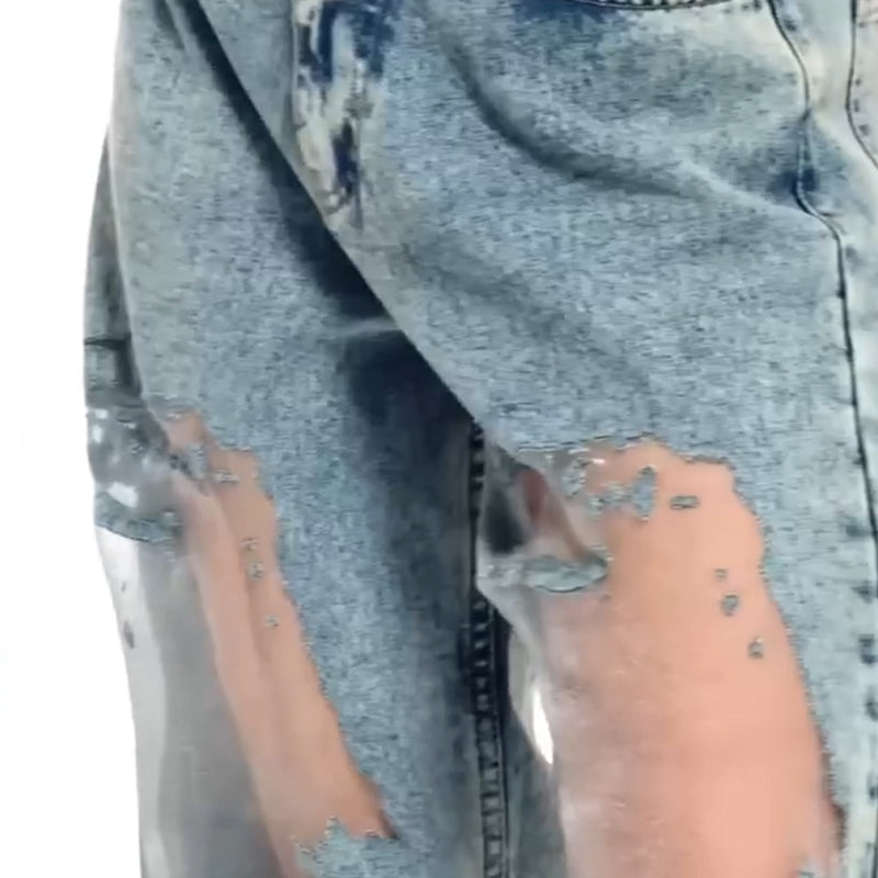 Sommerfeld | Vintage Mesh Patchwork Print Jeans