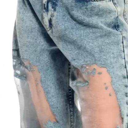 Sommerfeld | Vintage Mesh Patchwork Print Jeans