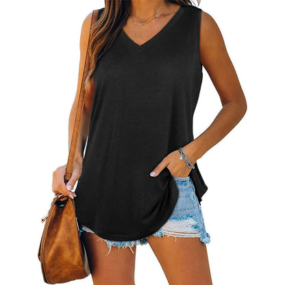 Ylona | Klassisches V-Ausschnitt Sommeroberteil