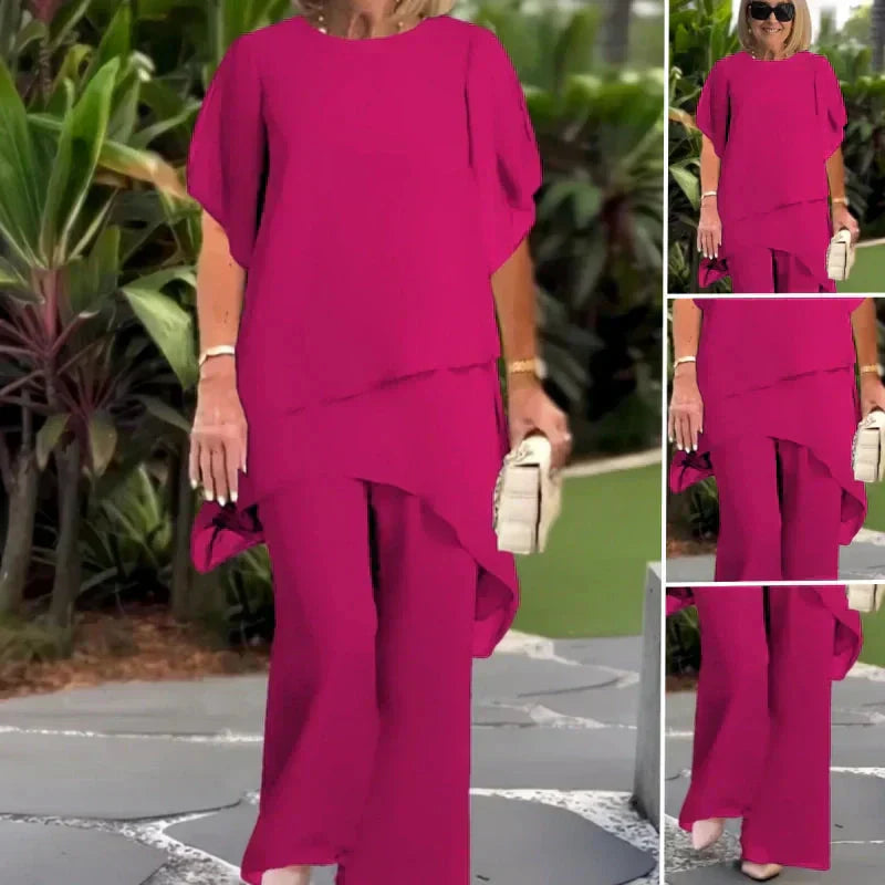 Herlene | Elegantes Oberteil- und Hosen-Set