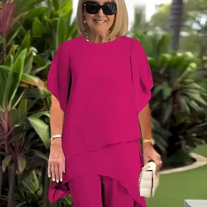 Herlene | Elegantes Oberteil- und Hosen-Set