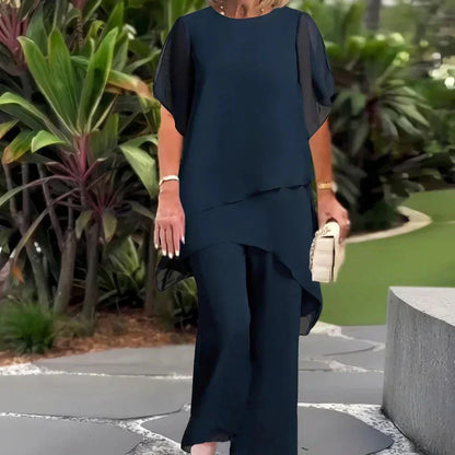 Herlene | Elegantes Oberteil- und Hosen-Set