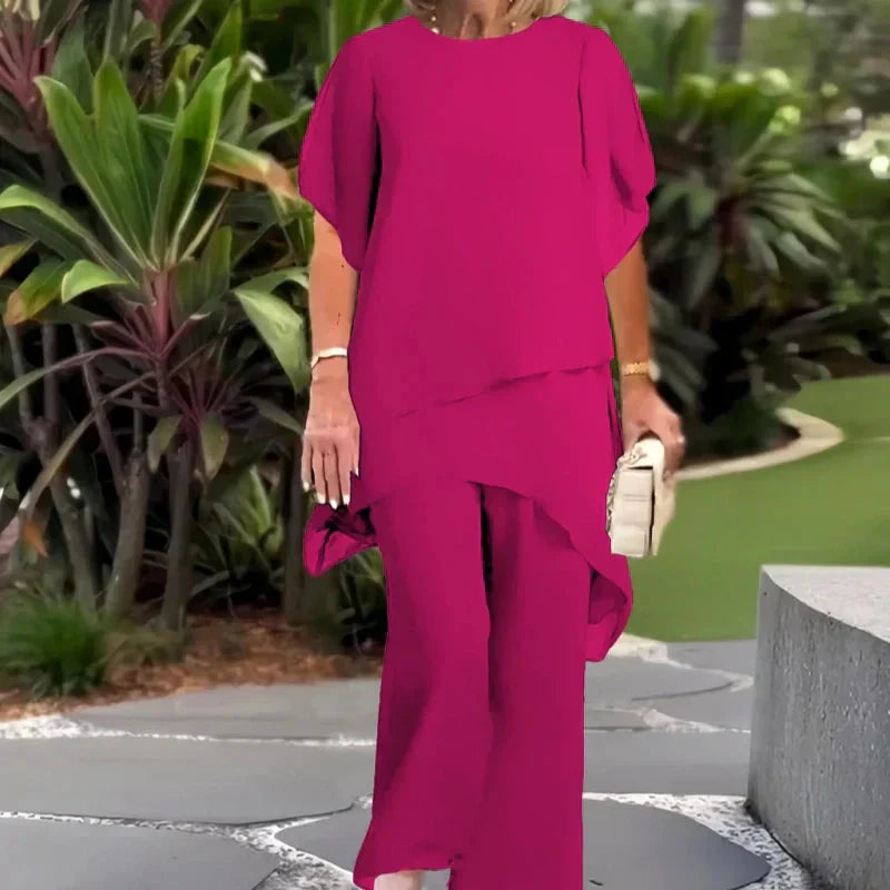 Herlene | Elegantes Oberteil- und Hosen-Set