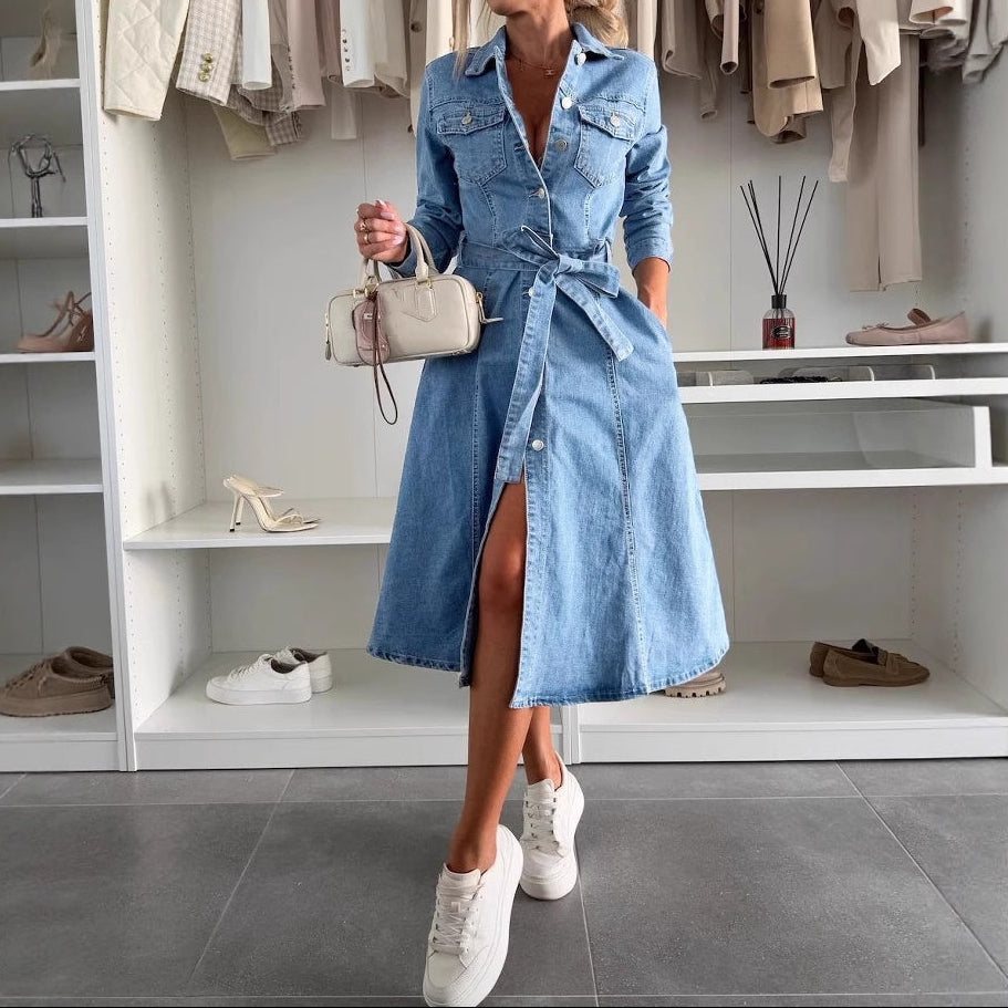 Jely™ – Langärmliges Maxikleid