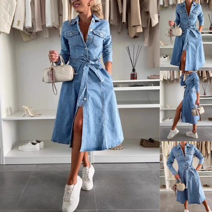 Jely™ – Langärmliges Maxikleid