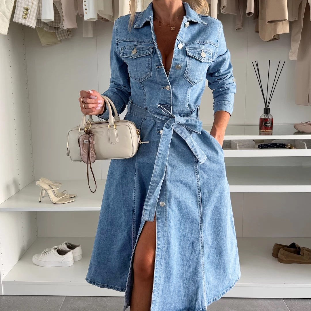 Jely™ – Langärmliges Maxikleid