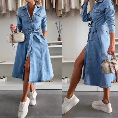 Jely™ – Langärmliges Maxikleid