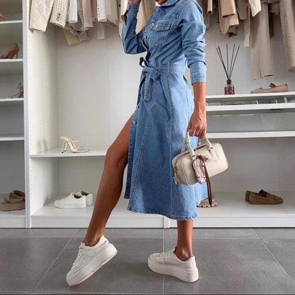 Jely™ – Langärmliges Maxikleid