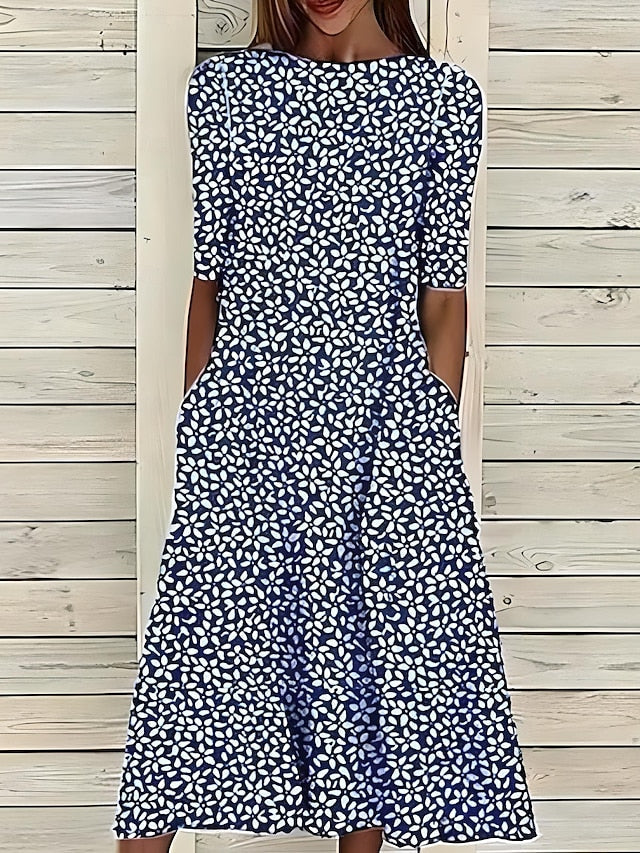 Sela™ – Elegantes Midikleid mit floralem Sommerdesign
